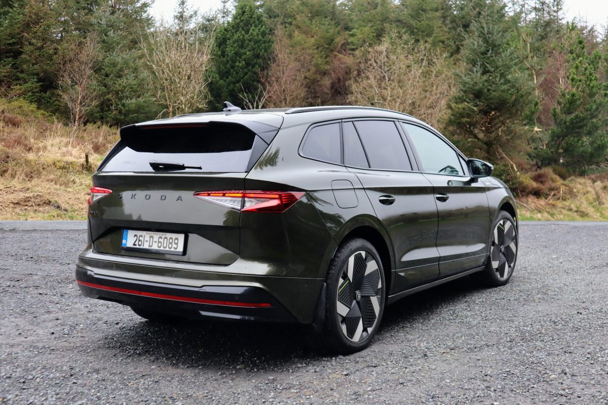 The Enyaq RS is very spacious so makes a brilliant family car